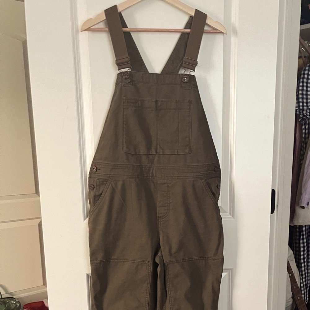 REI co-op Women’s canvas overalls, Size 8
